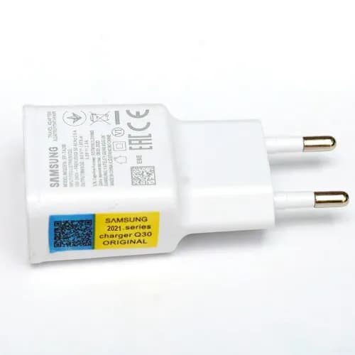 SAMSUNG 2021 Series Charger Q30 Original - Sumsung Travel Adapter - Supports all Samsung SmartPhones - White - image 1