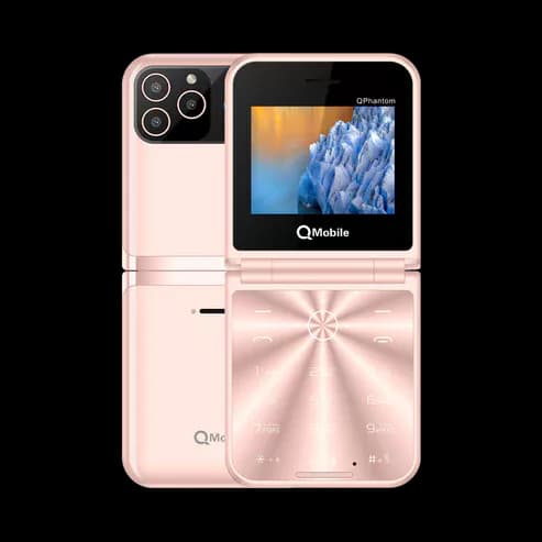 Qmobile QPhantom Flip | Qmobile QPhantom Fold - 2.4" LCD Display 1400mAh Big Battery, Powerful Speaker Smart Camera, Quad SIM Supported, LED Touch 1 Year Warranty - image 1
