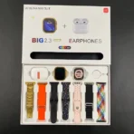 i20 Ultra 2 Max Suit Smartwatch with AIIRPODS Pro, Silicone Case, and 7 Straps - Image 4