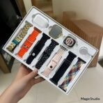i20 Ultra 2 Max Suit Smartwatch with AIIRPODS Pro, Silicone Case, and 7 Straps