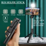 Original 4 IN 1 Wireless Selfie Stick Tripod - Image 5