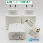 Oppo Super VOOC Charger For Oppo 65 W White (Type-C) - Image 3