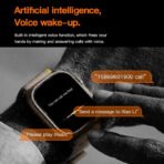T10 Ultra Smartwatch 2.09inch HD Big Screen Magnetic Wireless Charging Wacth - Image 4