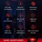M28 Wireless Game Earbuds HD Voice 128 hours standby with power bank 2000 mAh - Image 5