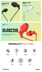Sigma Super Sleep Earphones S01 - Image 5
