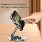 Metal Mobile Holder Mobile Stand Tablet Holder Stand Base 360 Rotatable Adjustable Foldable Cell Phone Holder Desktop - Image 4