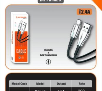 Prime X Type C Fast Charging Cable
