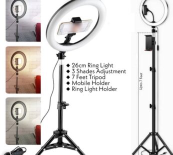RingLight 7 feet Stand With 26cm Ringlight