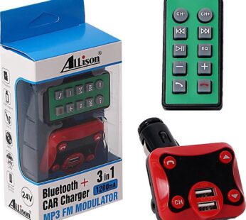 Allison 3-in-1 wireless mp3 & Car Charger MP3 FM Modulator 1200mA ALS-A862 Charger