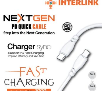 Nextgen Interlink Type C Fast Charging Data Cable