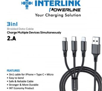 Interlink PowerLine 3 in 1 Multi Purpose Data Cable