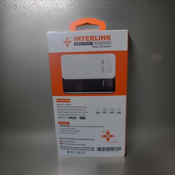 Interlink Powerbank 10000mAh PD Max 22.5W