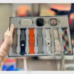 H20 Ultra Smartwatch 10 in 1 with 7 Straps, Silicone Case, Earbuds, and Full HD Display