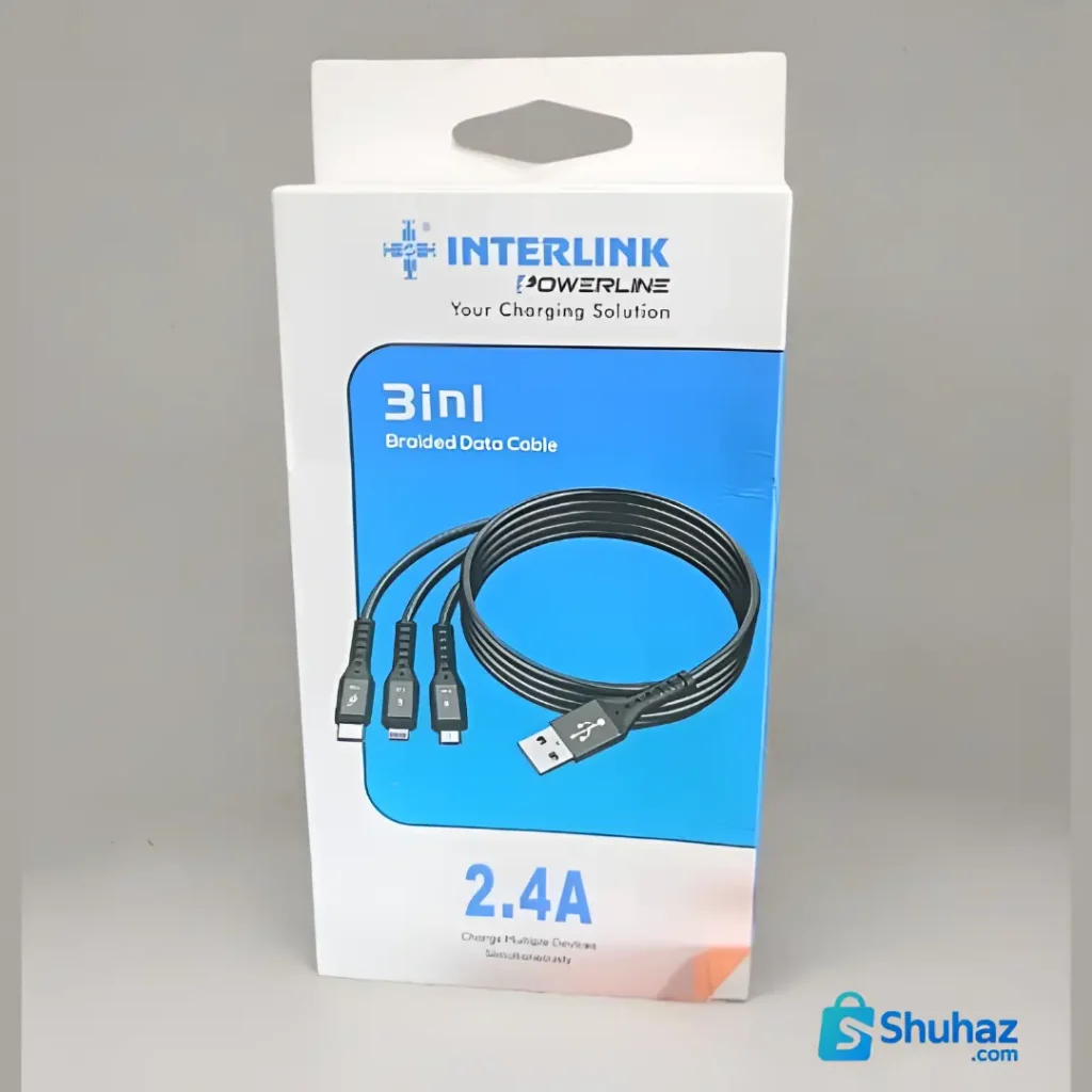 Interlink Power Line Charging Cable 3 in 1
