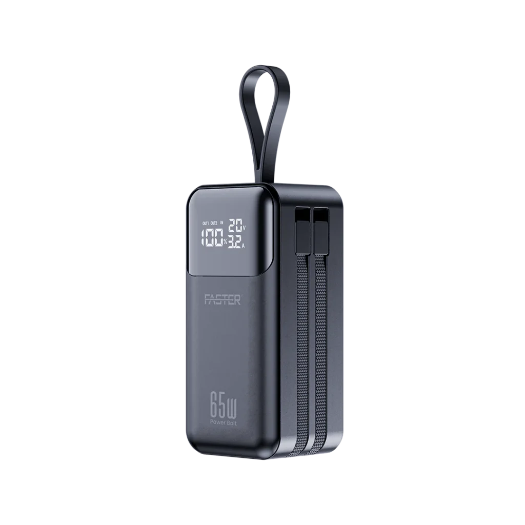 FASTER PD 65W POWER BOLT 20000mAh - shuhaz