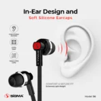 Sigma High Quality Stereo Earphones S6 - Image 3